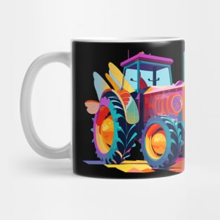 Love Tractor Psychedelic Farm Equipment Mug